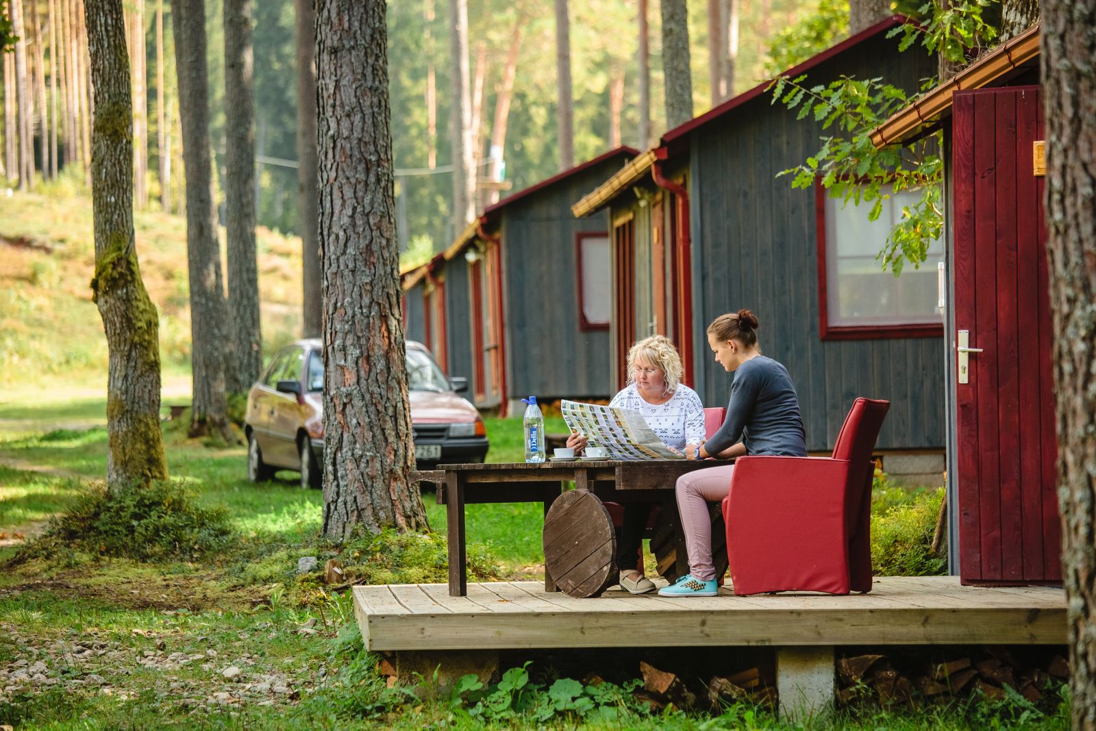 camping chalets in Ozolkalns